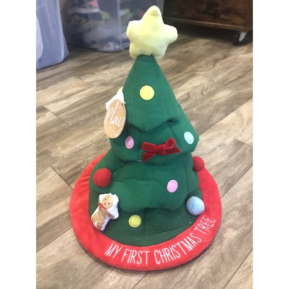 NEW Mudpie Babies “My first Christmas Tree” Plush Toy W/Ornaments